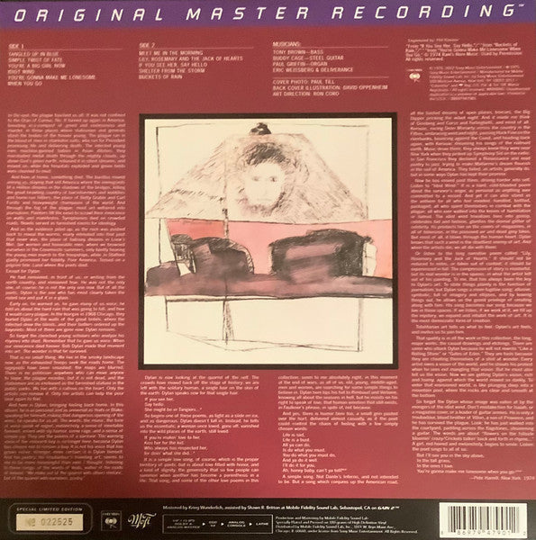 Blood On The Tracks (MFSL VINYL)*DINGED* | Mint (M) Excellent+ (EX+)-Classic Vinyl Record