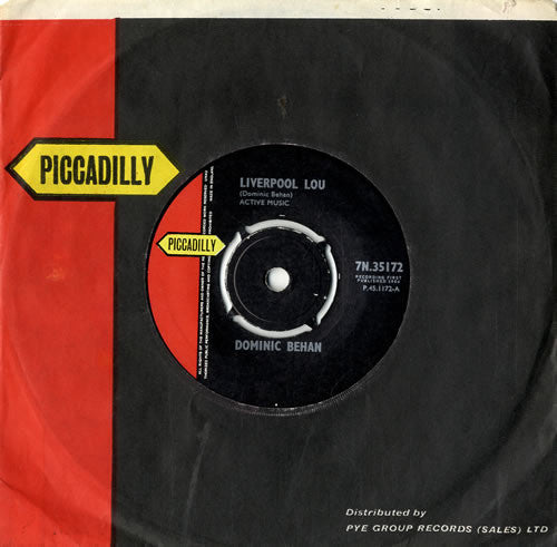Dominic Behan - Liverpool Lou (7" VINYL) | Excellent+ (EX+) Generic-Classic Vinyl Record