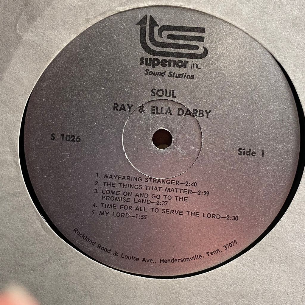 Ray & Ella Darby - Soul | Good Plus (G+) Near Mint (NM)-Classic Vinyl Record