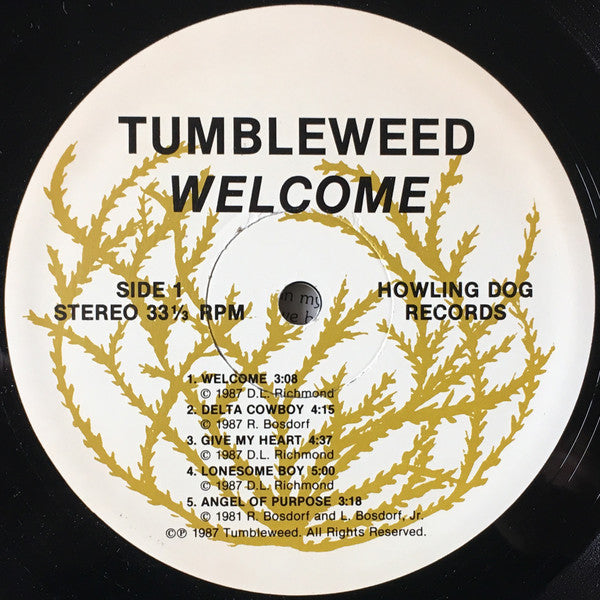 Tumbleweed (7) - Welcome | Mint (M) Mint (M)-Classic Vinyl Record