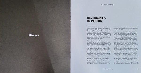 Ray Charles In Person | Mint (M) Mint (M)-Classic Vinyl Record