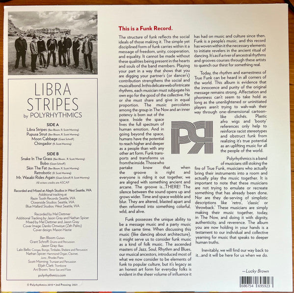 Polyrhythmics - Libra Stripes (BLUE VINYL - 2025) | Mint (M) Mint (M)-Classic Vinyl Record
