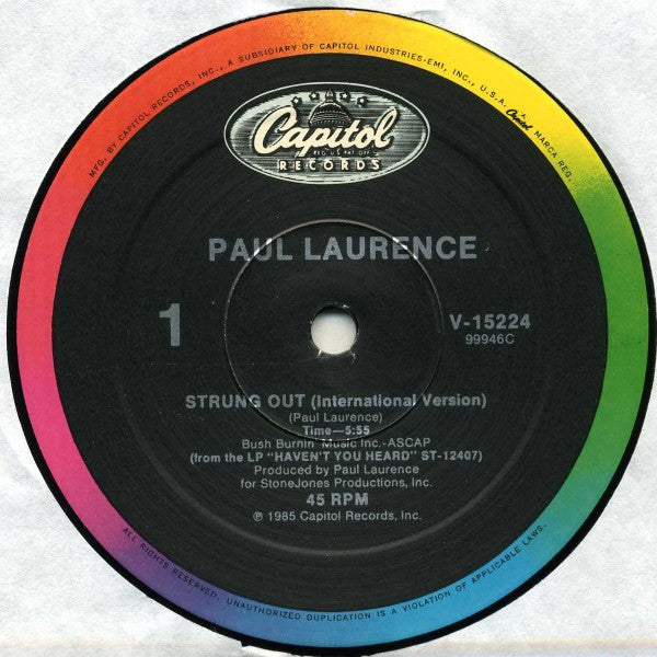 Paul Laurence - Strung Out | Mint (M) Generic-Classic Vinyl Record
