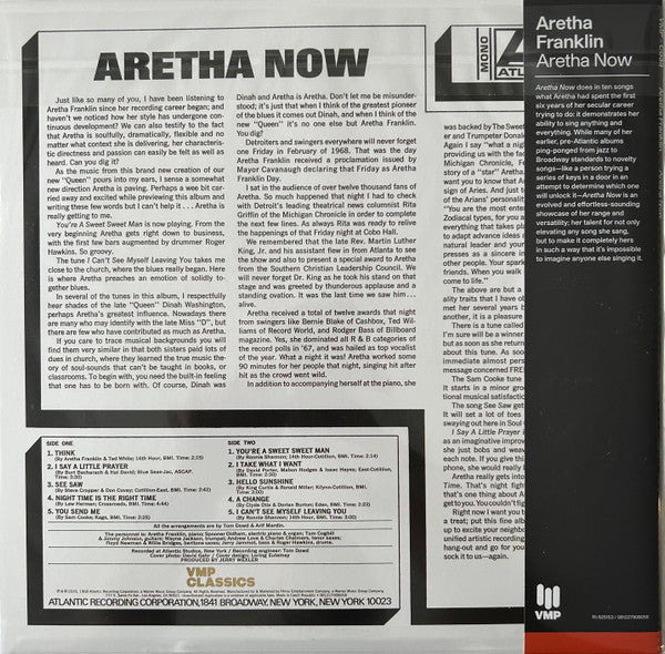 Aretha Now (VMP VINYL) | Mint (M) Mint (M)-Classic Vinyl Record
