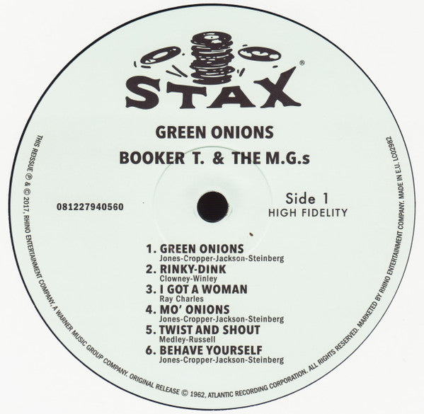 Green Onions (VINYL) |-Classic Vinyl Record