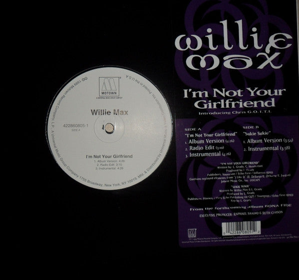 Willie Max - I'm Not Your Girlfriend (VINYL) | Near Mint (NM) Near Mint (NM)-Classic Vinyl Record