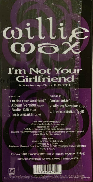 Willie Max - I'm Not Your Girlfriend (VINYL) | Near Mint (NM) Near Mint (NM)-Classic Vinyl Record