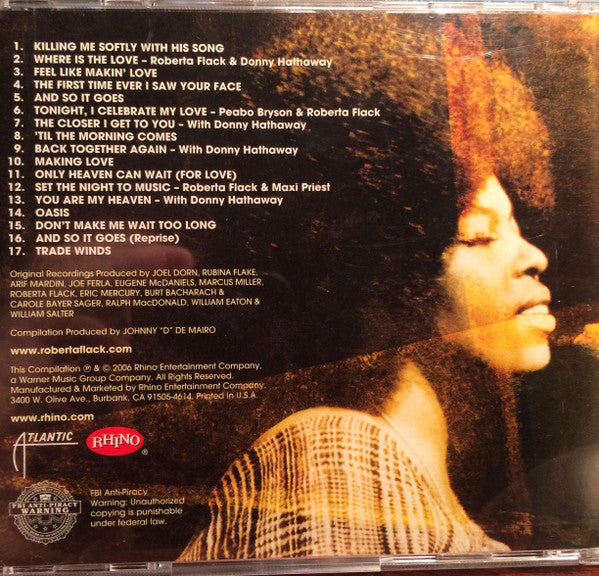 The Very Best Of Roberta Flack (CD) | Mint (M) Near Mint (NM)-Classic Vinyl Record