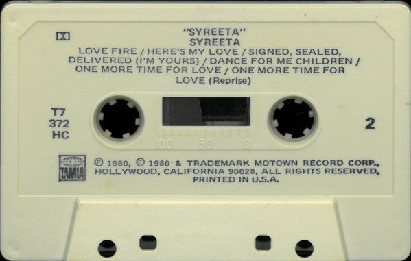 Syreeta (Cassette) | Mint (M) Mint (M)-Classic Vinyl Record