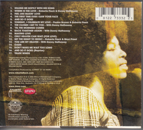 The Very Best Of Roberta Flack (CD) | Mint (M) Near Mint (NM)-Classic Vinyl Record
