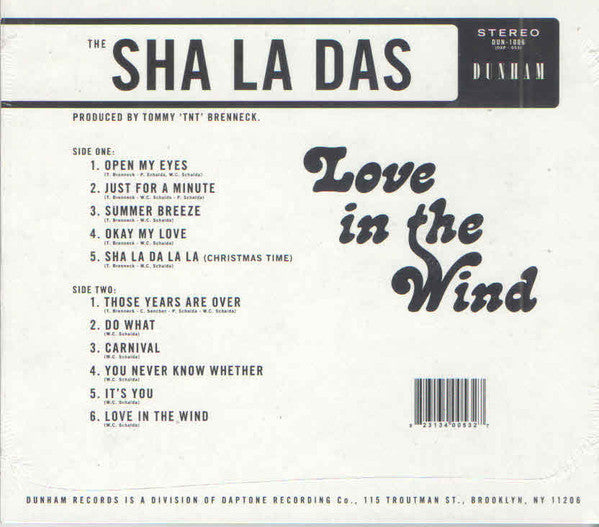 The Sha La Das - Love In The Wind (CD) | Near Mint (NM) Near Mint (NM)-Classic Vinyl Record