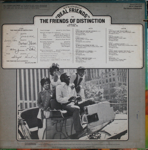 The Friends Of Distinction - Real Friends (VINYL) | Near Mint (NM or M-) Very Good Plus (VG+)-Classic Vinyl Record