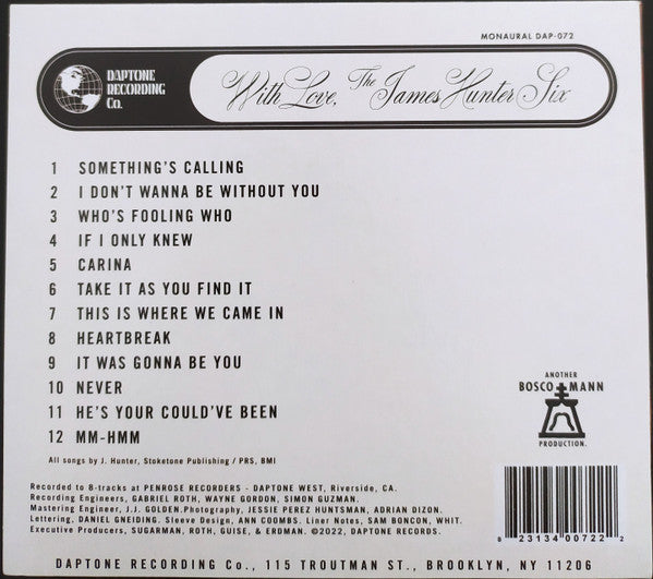 The James Hunter Six - With Love (CD) | Near Mint (NM)-Classic Vinyl Record