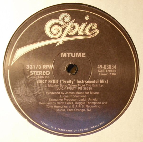 Mtume - Juicy Fruit (VINYL 12") | NEW Mint (M) Generic-Classic Vinyl Record