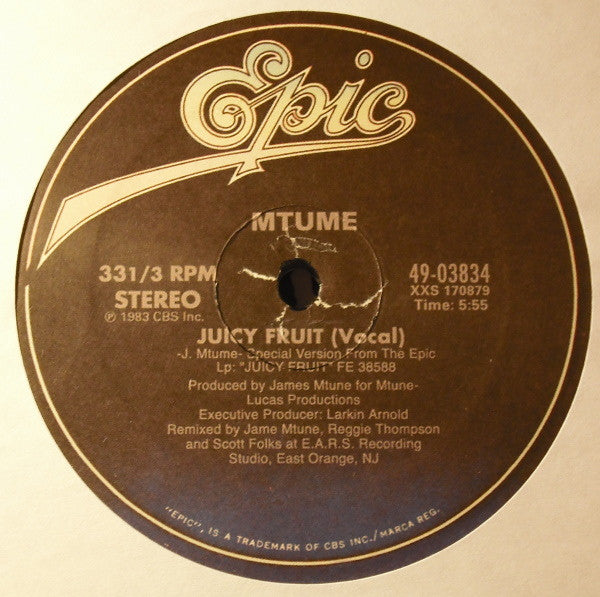Mtume - Juicy Fruit (VINYL 12") | NEW Mint (M) Generic-Classic Vinyl Record