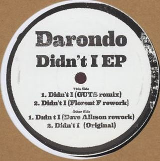 Darondo - Didn't I EP (VINYL REPRESS) | Mint (M) Generic-Classic Vinyl Record