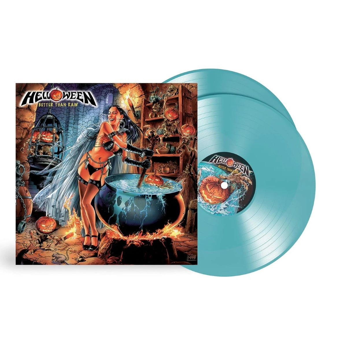 Helloween - Better Than Raw (BLUE 2xVINYL) | Mint (M) Mint (M)-Classic Vinyl Record