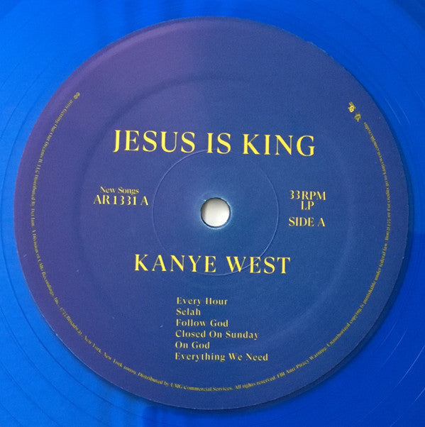 Kanye West - Jesus Is King (TRANSLUCENT BLUE VINYL) | Mint (M) Mint (M)-Classic Vinyl Record