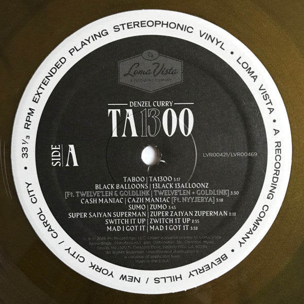 Denzel Curry - TA13OO (Metallic Marble Colored Vinyl) | Mint (M) Mint (M)-Classic Vinyl Record
