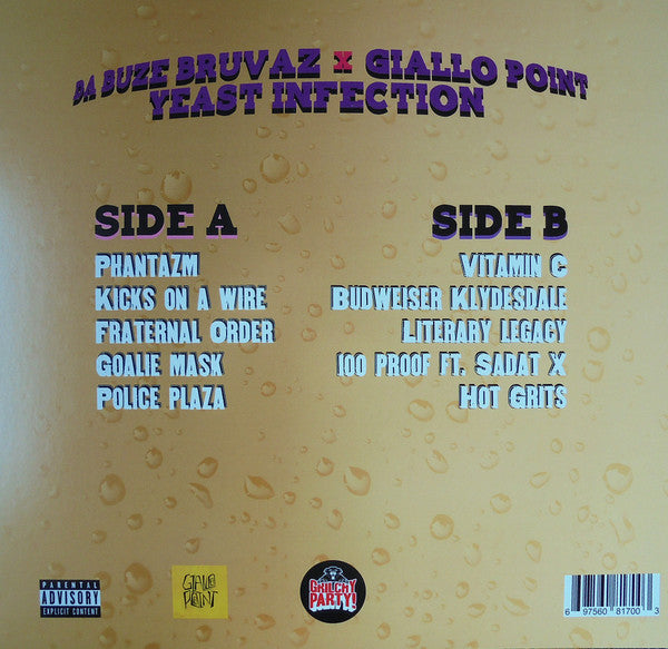 Da Buze Bruvaz - Yeast Infection (VINYL) |-Classic Vinyl Record