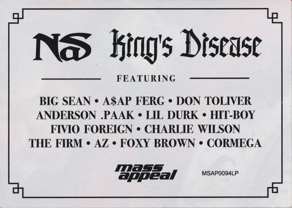 King's Disease *TTL EXCLUSIVE* | Mint (M) Mint (M)-Classic Vinyl Record
