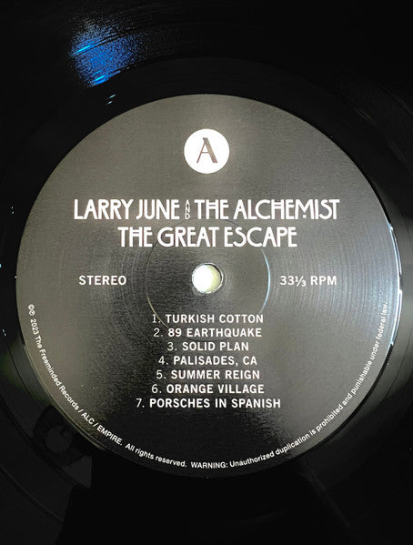 Larry June - The Great Escape (VINYL) | Mint (M) Mint (M)-Classic Vinyl Record