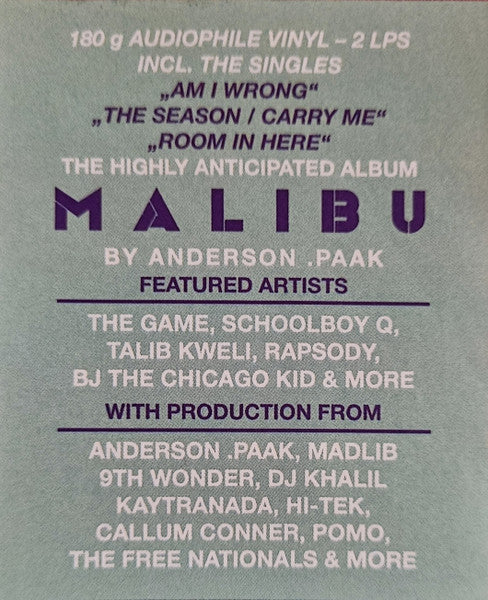 Malibu (VINYL - IMPORT) | Mint (M) Mint (M)-Classic Vinyl Record