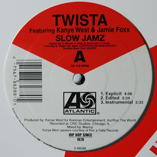 Twista - Slow Jamz (12" VINYL) | Near Mint (NM) Excellent+ (EX+)-Classic Vinyl Record