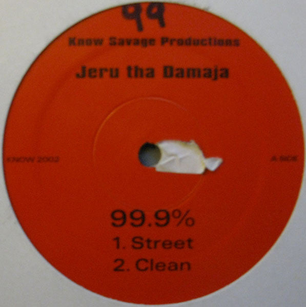 Jeru The Damaja - 99.9% (12" VINYL) | Near Mint (NM) Generic-Classic Vinyl Record
