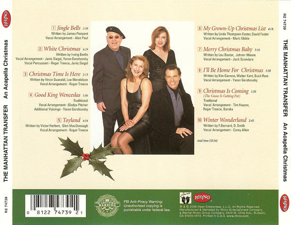 An Acapella Christmas (CD) | Mint (M) Mint (M)-Classic Vinyl Record