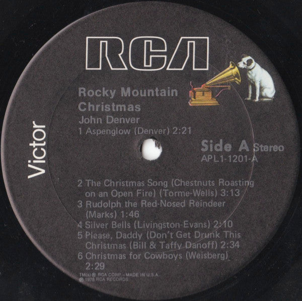 John Denver - Rocky Mountain Christmas (VINYL) | Excellent+ (EX+) Excellent+ (EX+)-Classic Vinyl Record