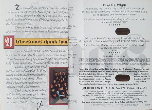Joe Diffie - Mr. Christmas *CASSETTE* | Near Mint (NM) Near Mint (NM)-Classic Vinyl Record