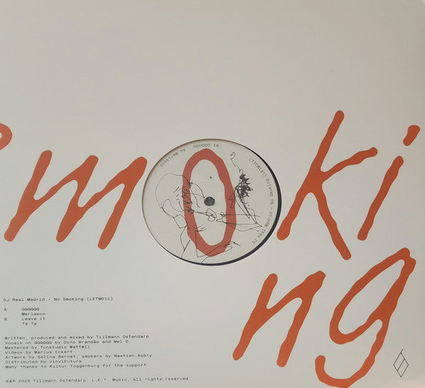 DJ Real Madrid - No Smoking (VINYL) |-Classic Vinyl Record