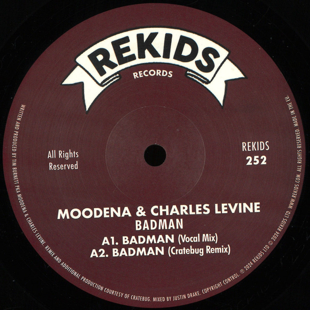Moodena & Charles Levine - Badman (VINYL 12") | Mint (M) Mint (M)-Classic Vinyl Record