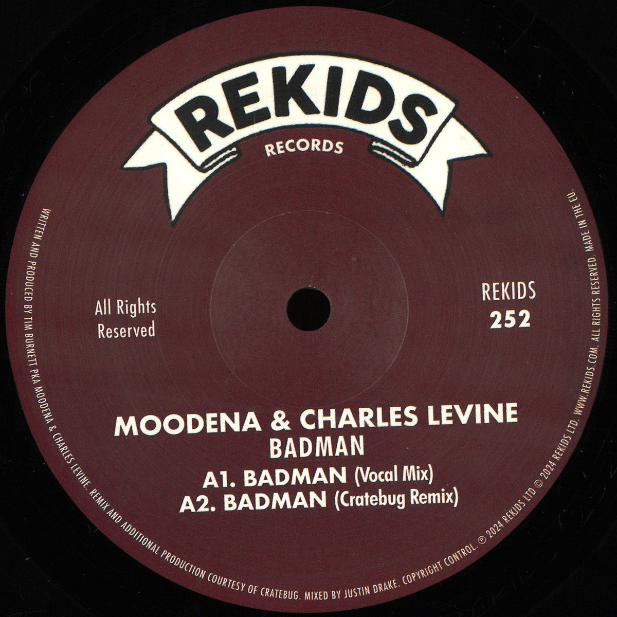 Moodena & Charles Levine - Badman (VINYL 12") | Mint (M) Mint (M)-Classic Vinyl Record