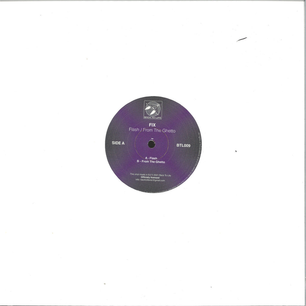 FIX - Flash / From The Ghetto (VINYL 12" Back To Life BTL009C) | NEW Mint (M) Mint (M)-Classic Vinyl Record