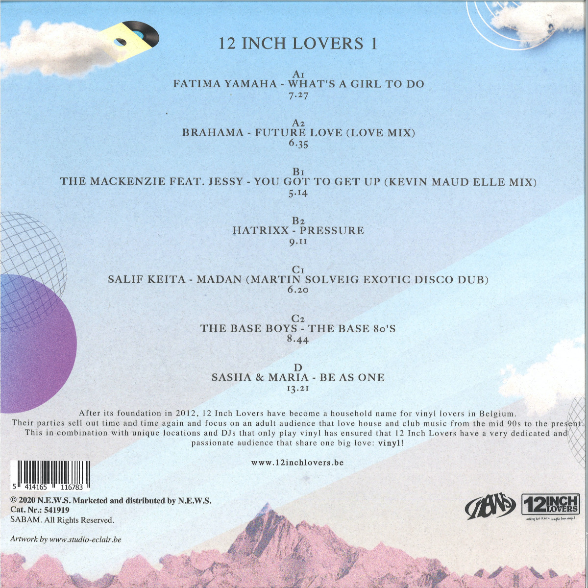 Various - 12 INCH LOVERS 1 (2xVINYL) | Mint (M) Mint (M)-Classic Vinyl Record