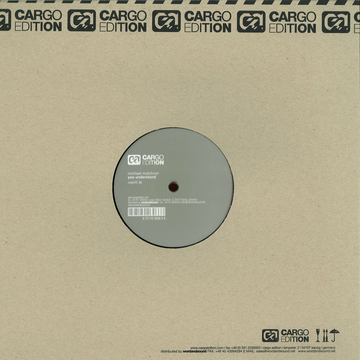 Michael Melchner - You Understand (VINYL 12" Cargo Edition CARGO010) | NEW Mint (M) Mint (M)-Classic Vinyl Record