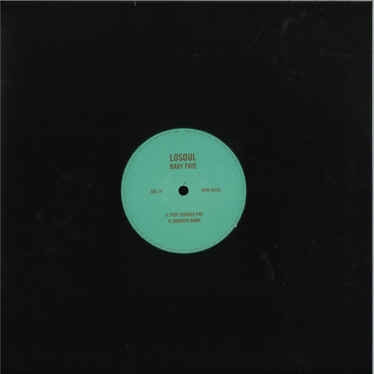 Losoul - Baby Fate (VINYL 12" SLICES OF LIFE SOL14 2026) | NEW-Classic Vinyl Record