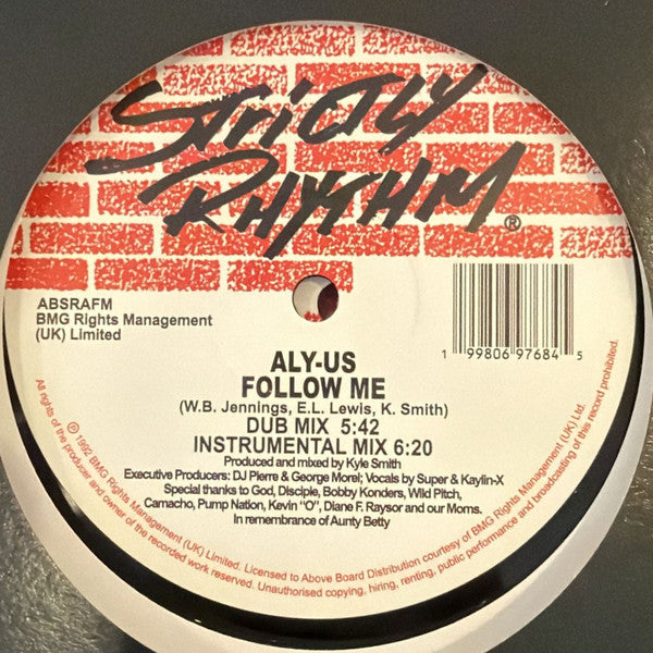 Aly-Us - Follow Me (VINYL) | Mint (M) Generic-Classic Vinyl Record