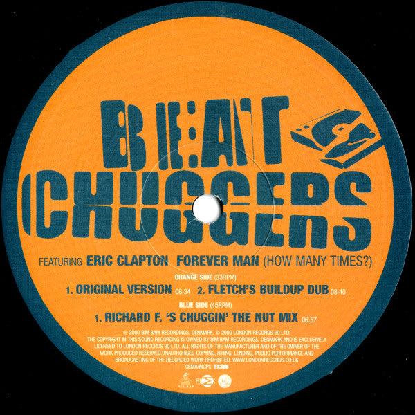 Beatchuggers - Forever Man (How Many Times?) | Excellent (EX) Very Good Plus (VG+)-Classic Vinyl Record