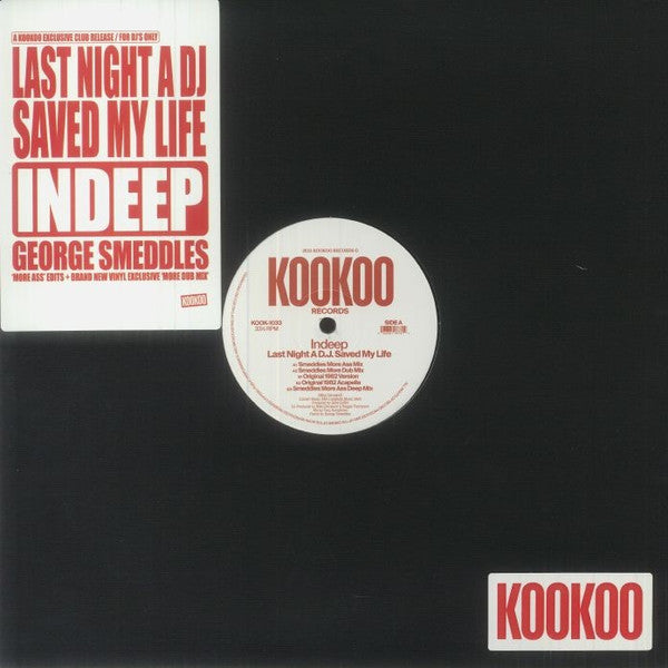 Last Night a D.J. Saved My Life (Smeddles More Ass Mix) | Mint (M) Mint (M)-Classic Vinyl Record