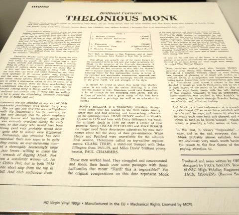 Thelonious Monk - Brilliant Corners | Mint (M) Mint (M)-Classic Vinyl Record