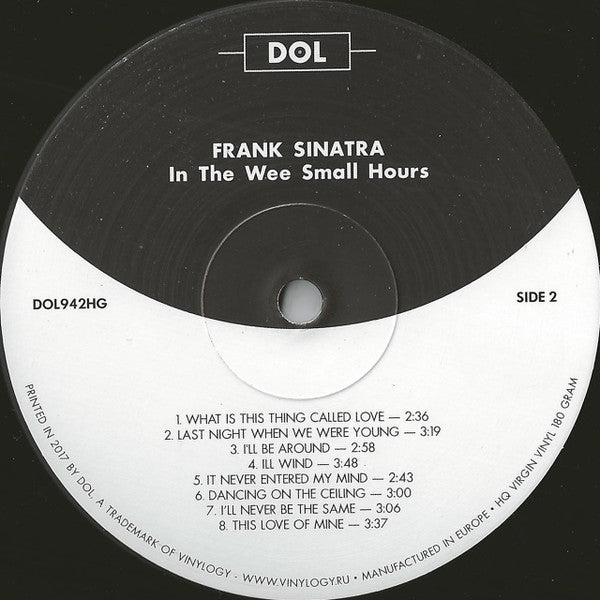 Frank Sinatra - In The Wee Small Hours | Mint (M) Mint (M)-Classic Vinyl Record