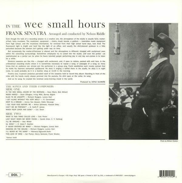 Frank Sinatra - In The Wee Small Hours | Mint (M) Mint (M)-Classic Vinyl Record