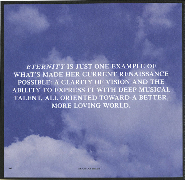 Alice Coltrane - Eternity (VMP VINYL) | Mint (M) Mint (M)-Classic Vinyl Record