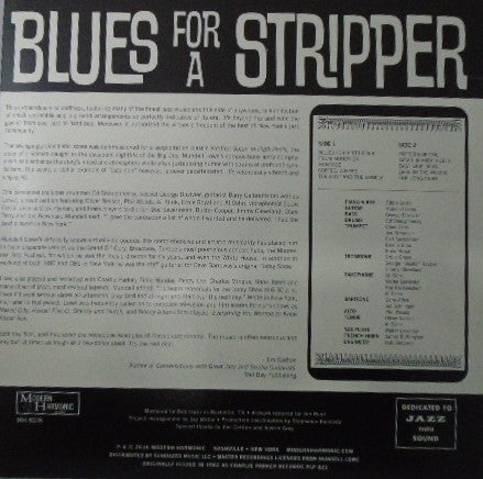 Blues For A Stripper (COLOR VINYL) | Mint (M) Mint (M)-Classic Vinyl Record