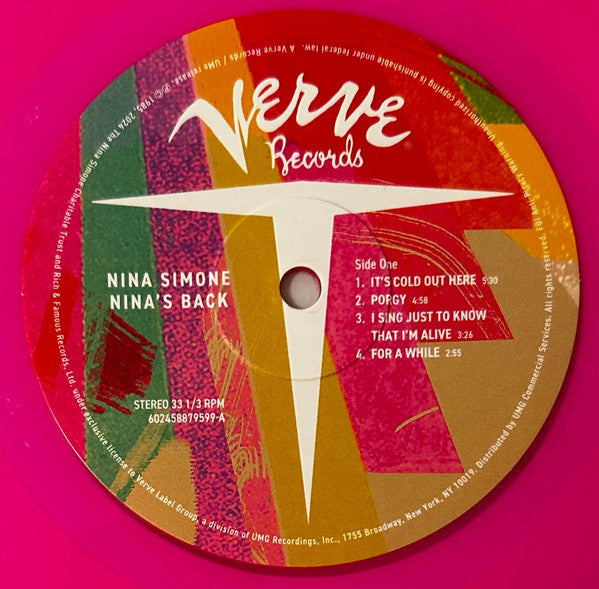 Nina Simone - Nina's Back! (VINYL LP Verve 602458879599) |-Classic Vinyl Record