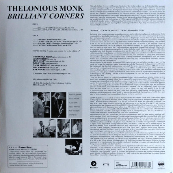 Thelonious Monk - Brilliant Corners |-Classic Vinyl Record