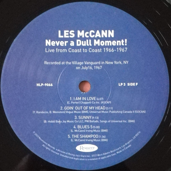 Les McCann - Never A Dull Moment! (Live From Coast To Coast 1966-1967) (3xVINYL RSD) |-Classic Vinyl Record